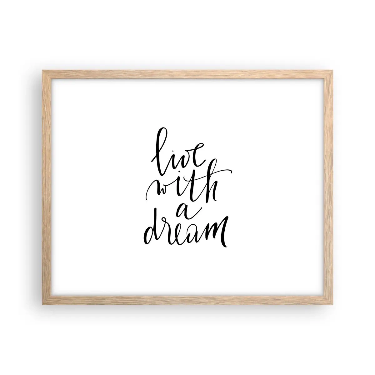 Affiche dans un chêne clair - Poster - Bien sur - 50x40 cm