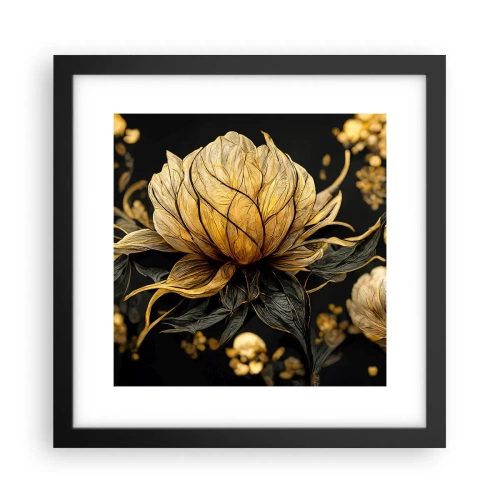 Affiche dans un cadre noir - Poster - Fragilité subtile - 30x30 cm