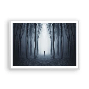 Affiche dans un cadre blanc - Poster - Tout est simple et clair - 100x70 cm