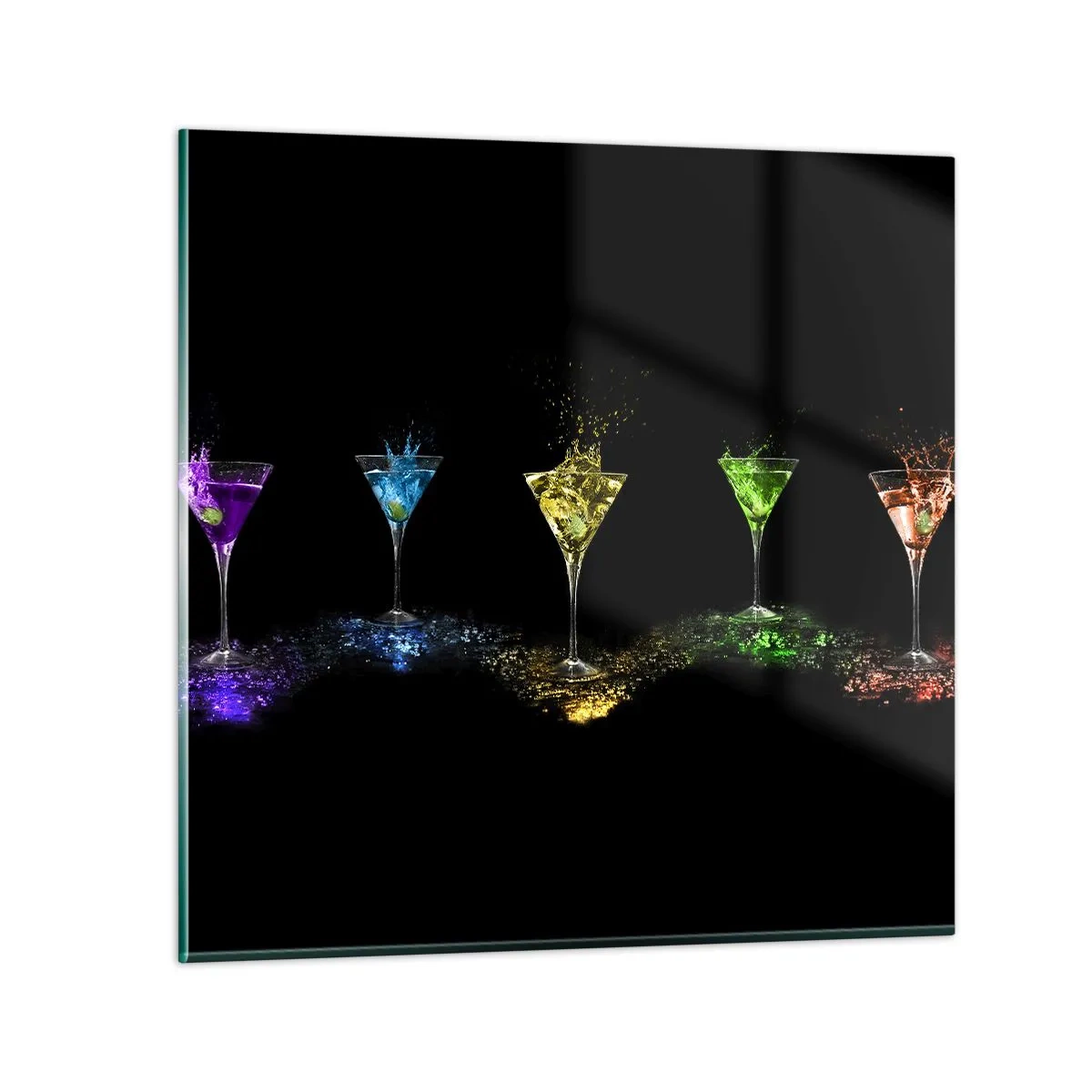 Impression sur verre - Image sur verre - Couleurs de joie en verre de cristal - 40x40 cm