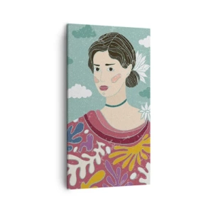 Impression sur toile - Image sur toile - Avec de la mélancolie dans les yeux - 45x80 cm