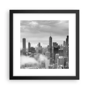 Affiche dans un cadre noir - Poster - Paysage américain - 30x30 cm