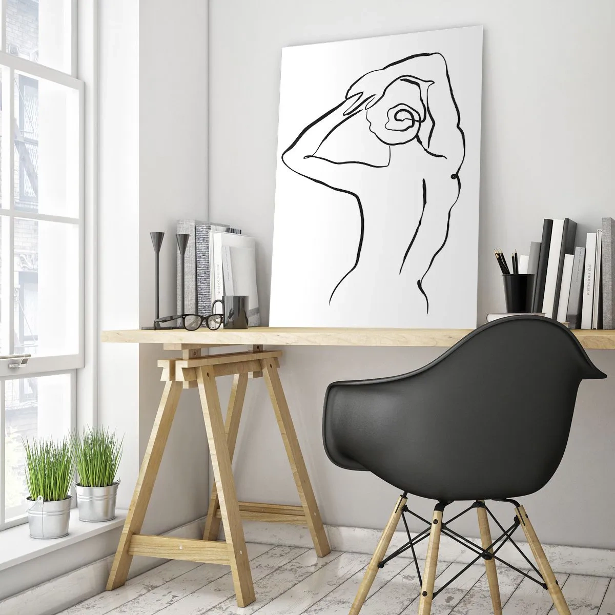 Impression sur verre - Image sur verre - Action matinale - 80x120 cm