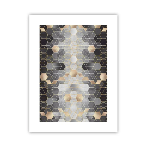 Affiche - Poster - Composition de diamants - 30x40 cm