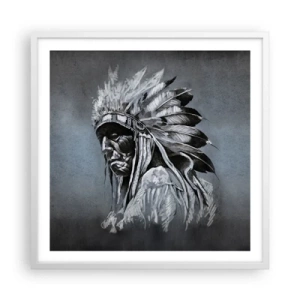 Affiche dans un cadre blanc - Poster - Retour aux sources - 60x60 cm