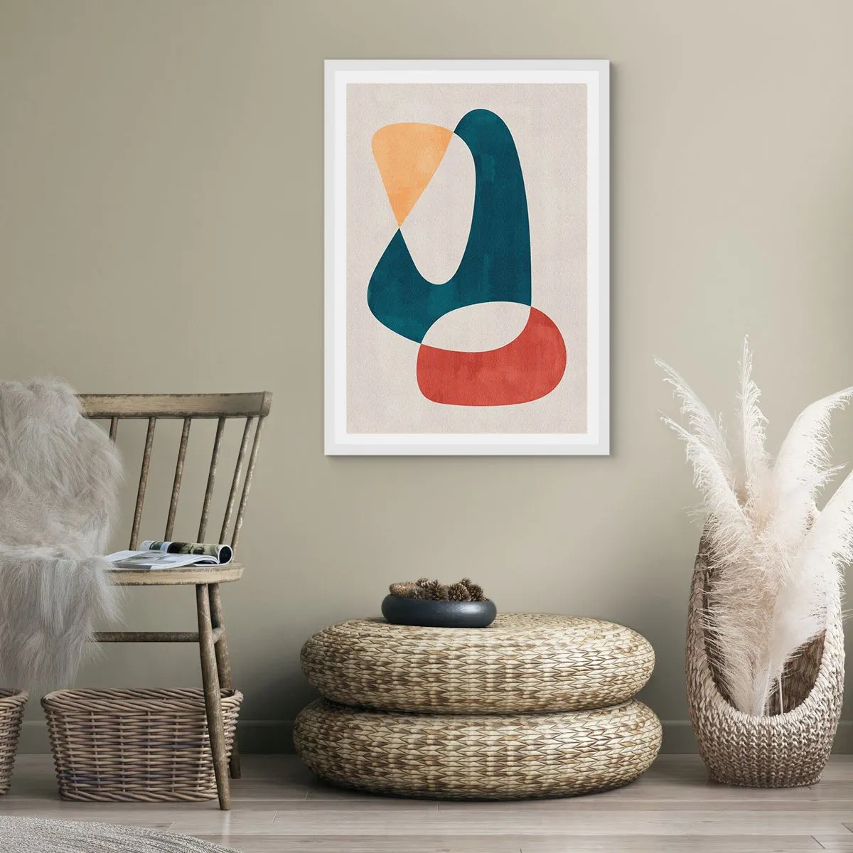 Affiche dans un cadre blanc - Poster - Influences et métamorphoses - 50x70 cm