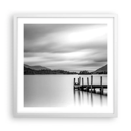 Affiche dans un cadre blanc - Poster - Douceur et force - 50x50 cm