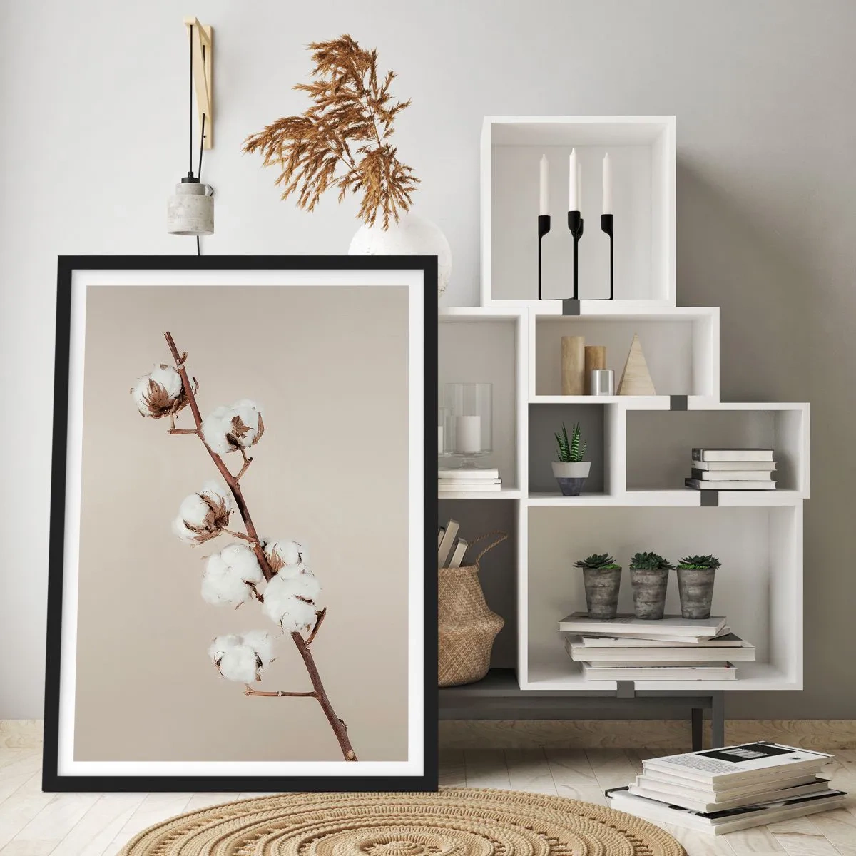 Affiche dans un cadre noir - Poster - A la source de la douceur - 61x91 cm