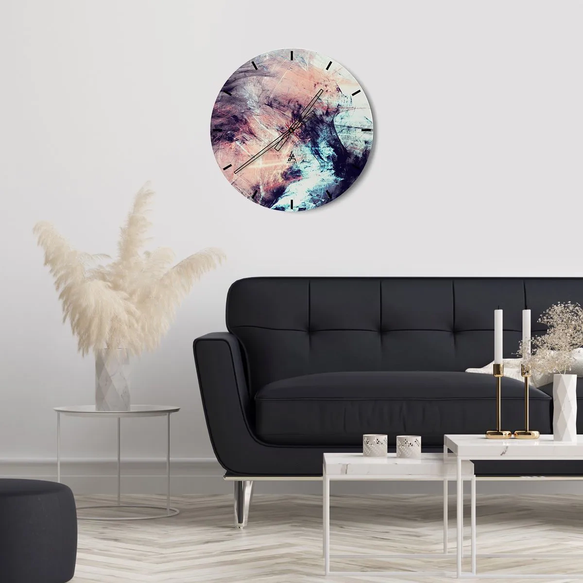 Horloge murale - Pendule murale - Sentir le vent - 30x30 cm