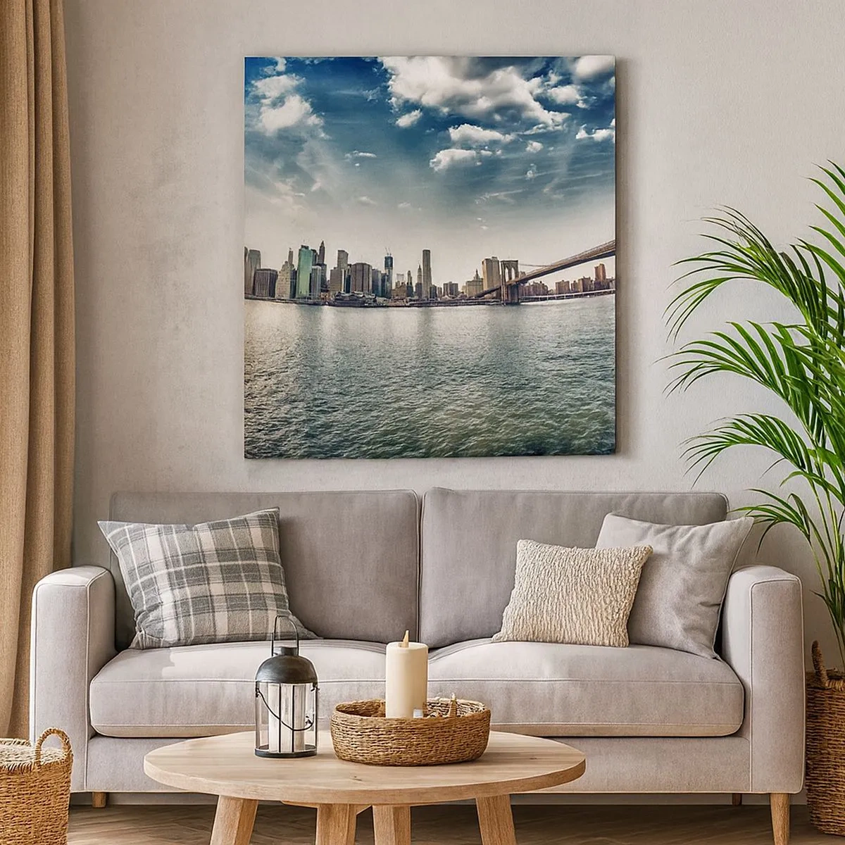 Impression sur toile - Image sur toile - L'île de verre - 30x30 cm