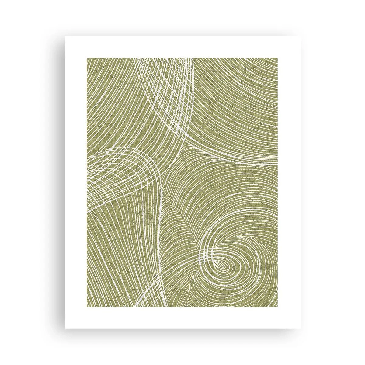 Affiche - Poster - Abstraction complexe de blanc - 40x50 cm
