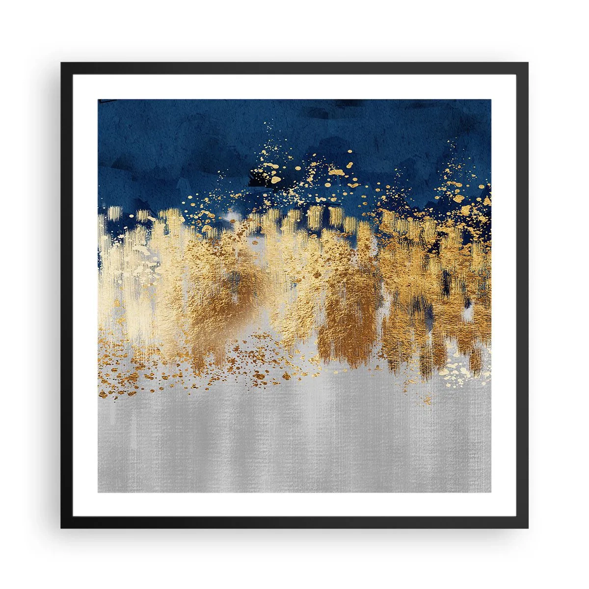 Affiche dans un cadre noir - Poster - Une composition moderne et pétillante - 60x60 cm