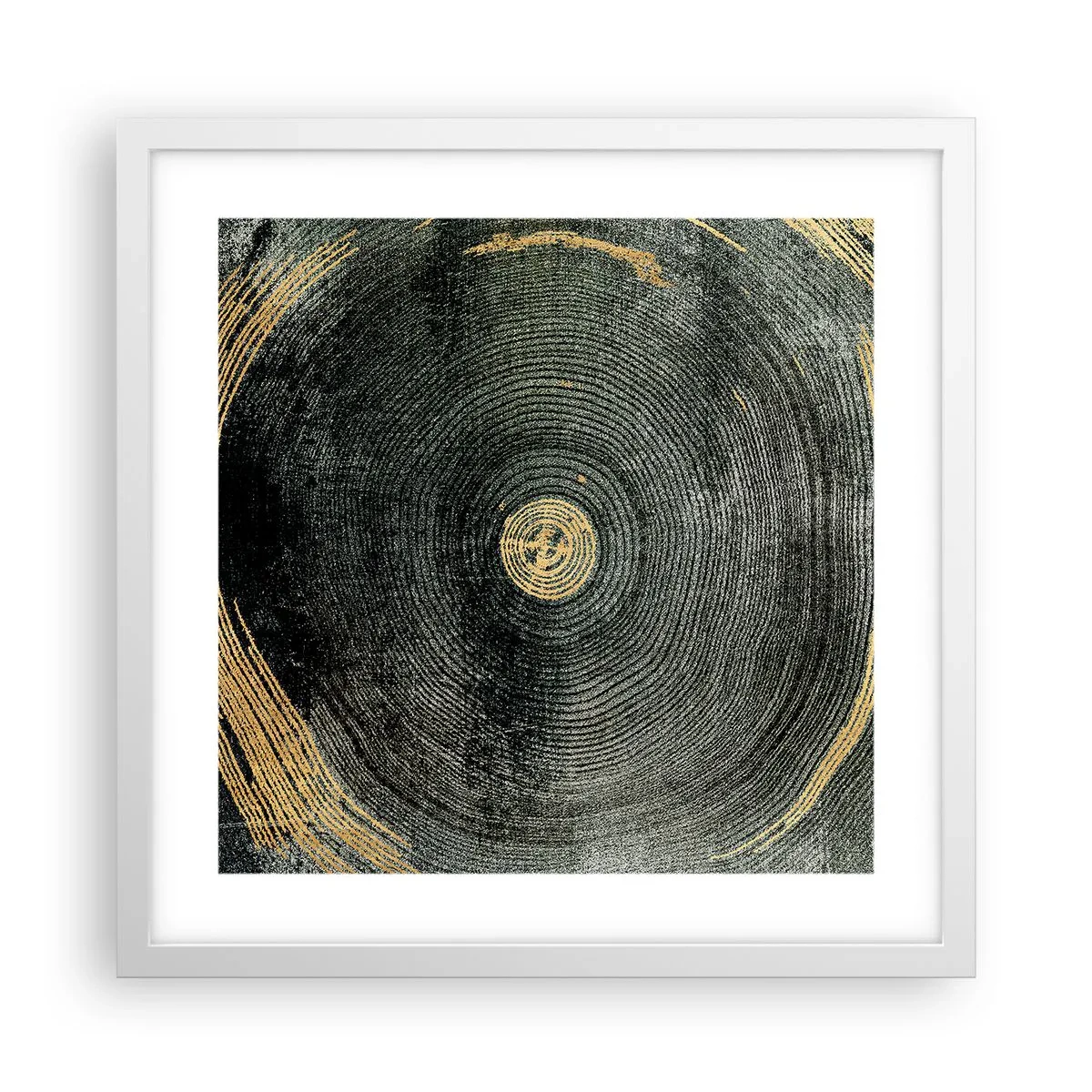 Affiche dans un cadre blanc - Poster - Changement et persistance - 40x40 cm