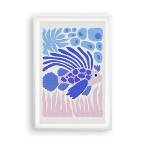 Affiche dans un cadre blanc - Poster - Dans son élément - 61x91 cm