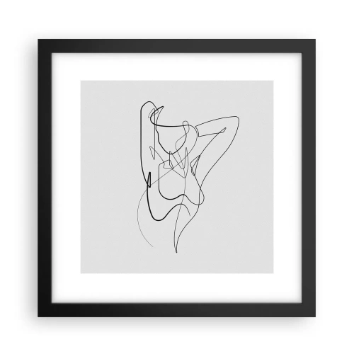 Affiche dans un cadre noir - Poster - Vraiment, tu es comme ça... - 30x30 cm