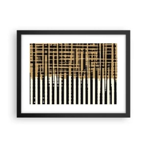 Affiche dans un cadre noir - Poster - Abstraction architecturale - 40x30 cm