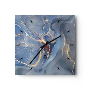 Horloge murale - Pendule murale - Poussière d'or - 40x40 cm