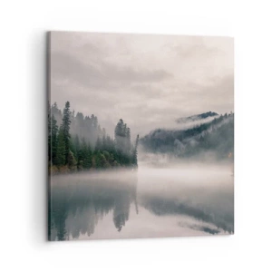 Impression sur toile - Image sur toile - Reflet dans le brouillard - 60x60 cm