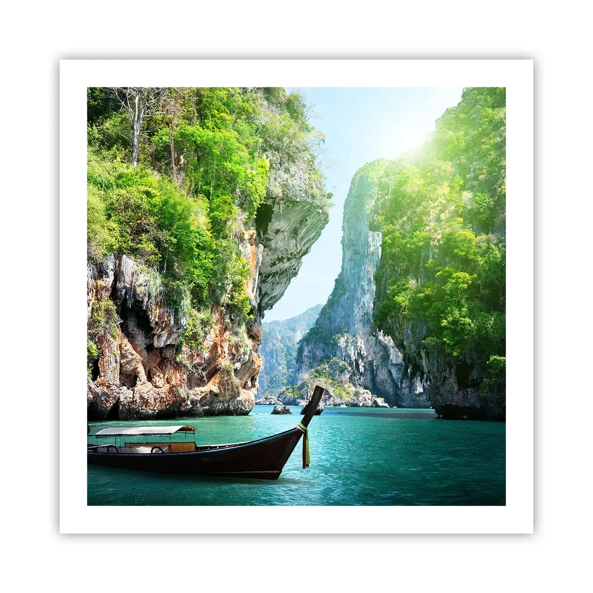 Affiche - Poster - Une invitation à un voyage exotique - 60x60 cm