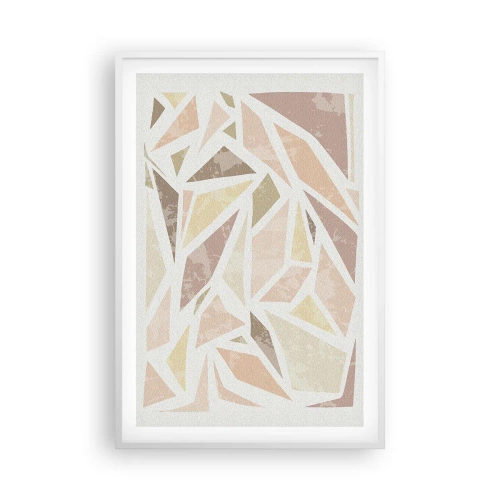Affiche dans un cadre blanc - Poster - Composition de vitraux - 61x91 cm