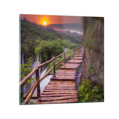 Impression sur verre - Image sur verre - La beauté au-delà de la croyance - 70x70 cm