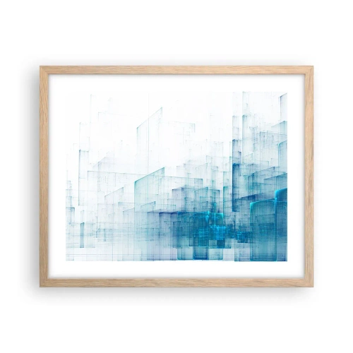 Affiche dans un chêne clair - Poster - Comment l’espace s’est formé - 50x40 cm