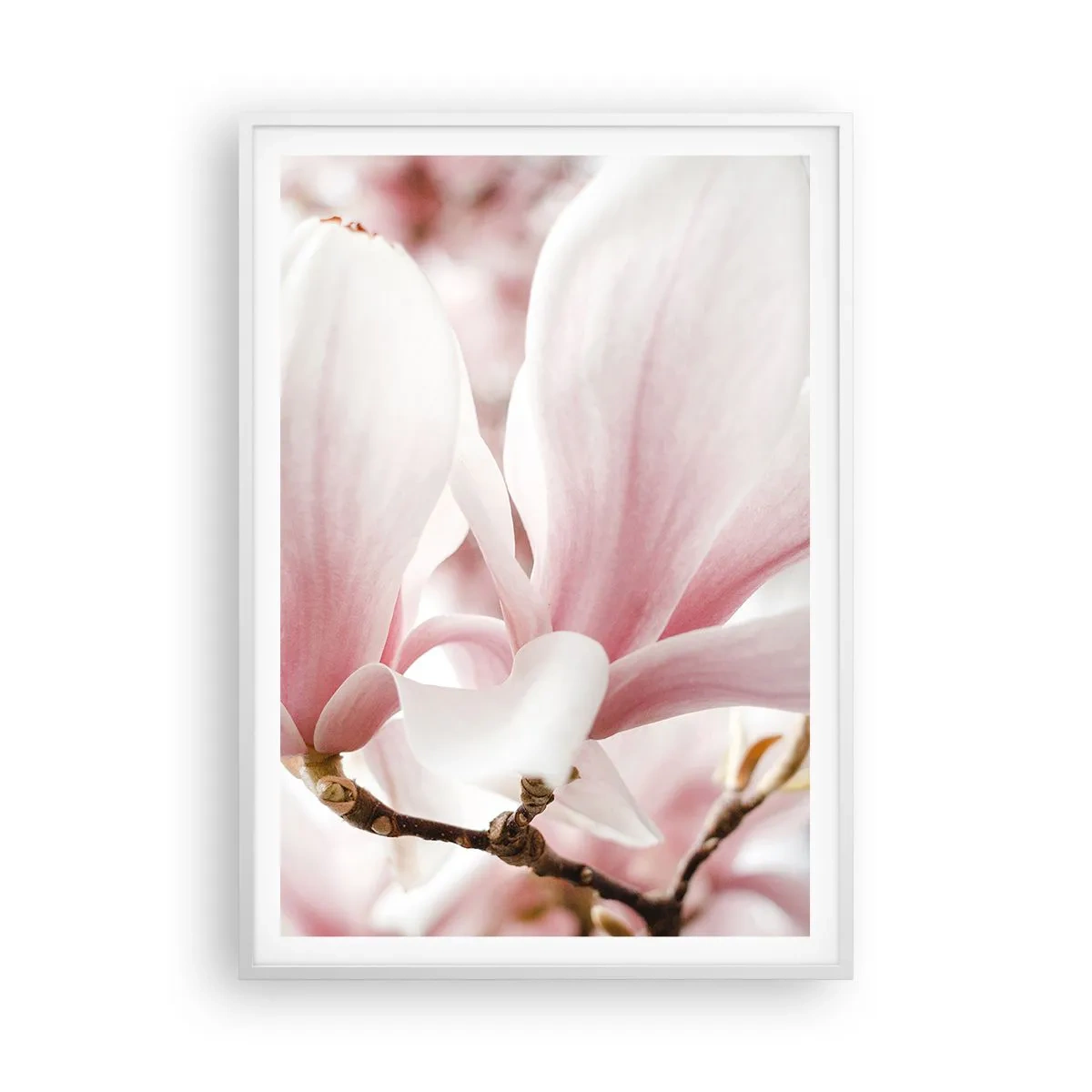 Affiche dans un cadre blanc - Poster - Abondance de tendresse - 70x100 cm