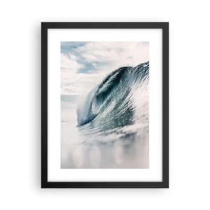 Affiche dans un cadre noir - Poster - Pic d'eau - 30x40 cm