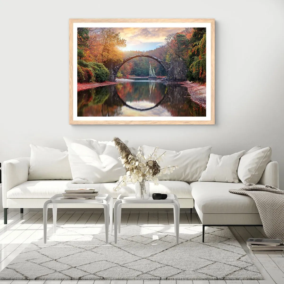 Affiche dans un chêne clair - Poster - De l'autre cote du miroir - 50x40 cm