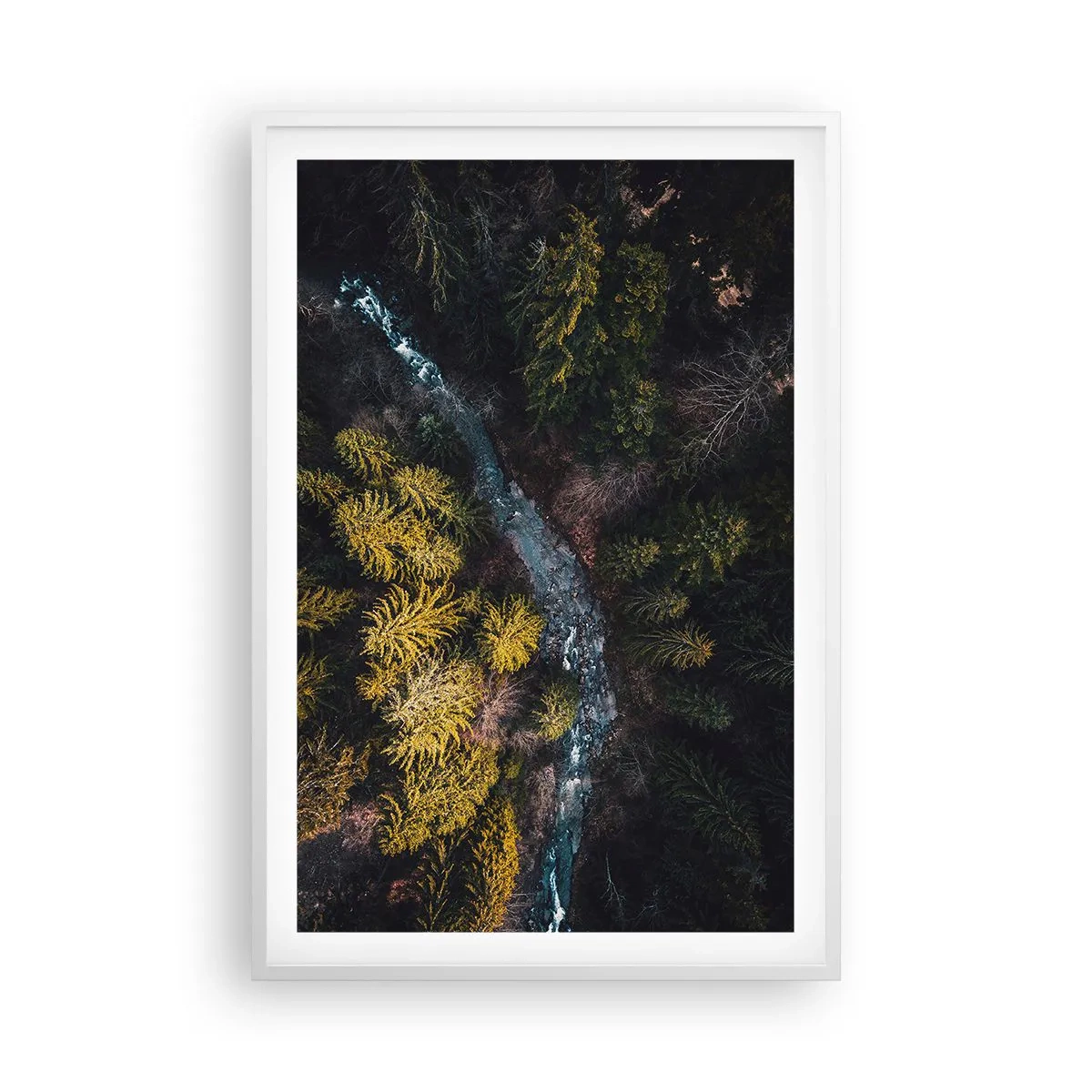 Affiche dans un cadre blanc - Poster - De plus en plus vite - 61x91 cm