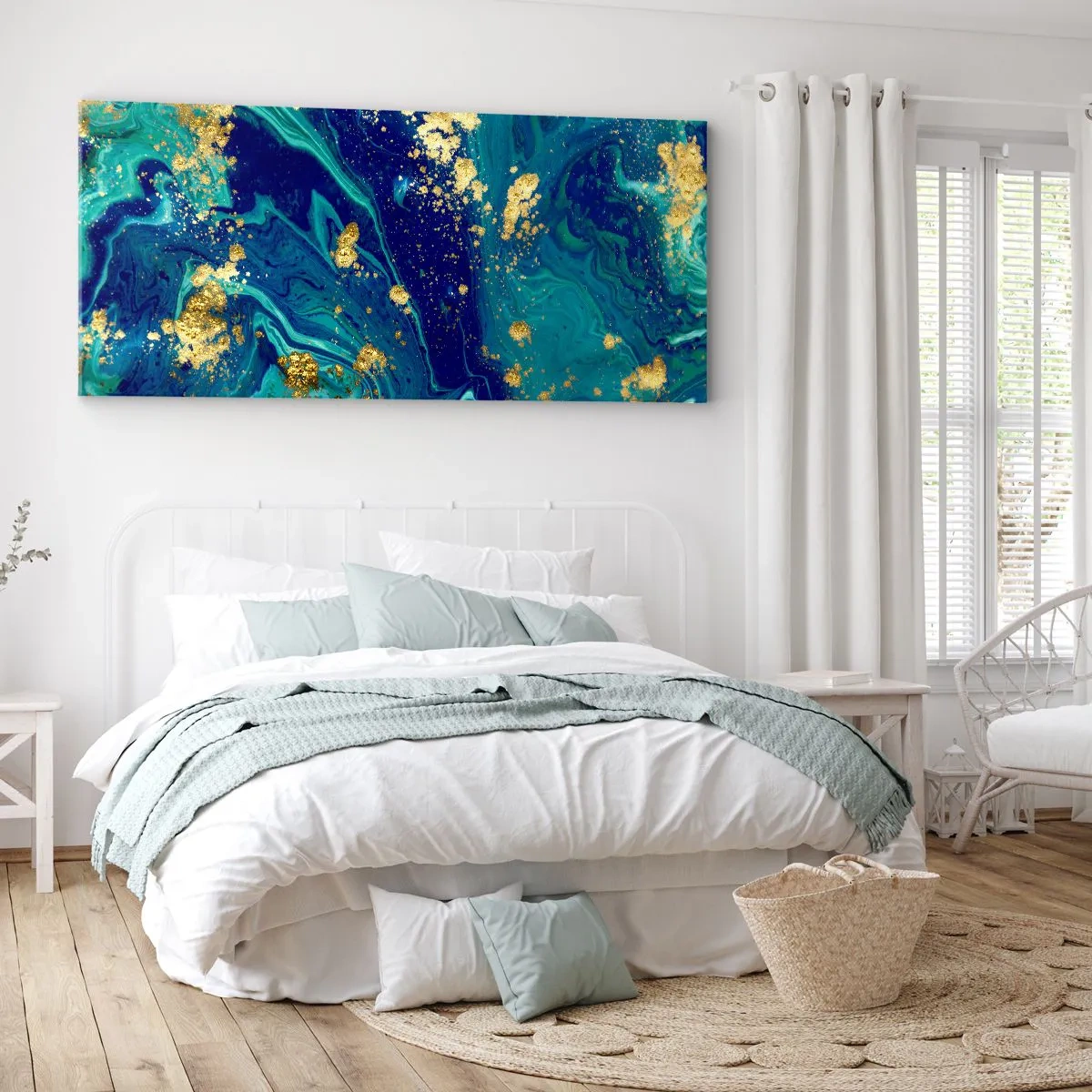 Impression sur toile - Image sur toile - Les pétales du soleil - 100x40 cm