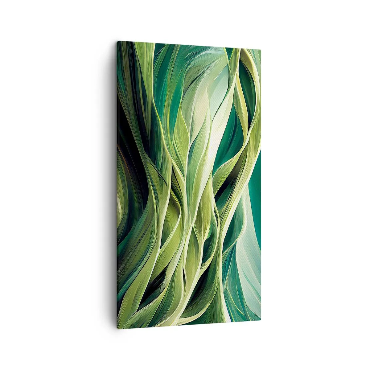 Impression sur toile - Image sur toile - Jeu de vert abstrait - 45x80 cm