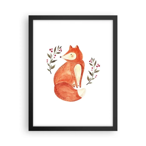 Affiche dans un cadre noir - Poster - Petit rouquin - 30x40 cm