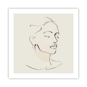 Affiche - Poster - Une ligne certaine - 50x50 cm