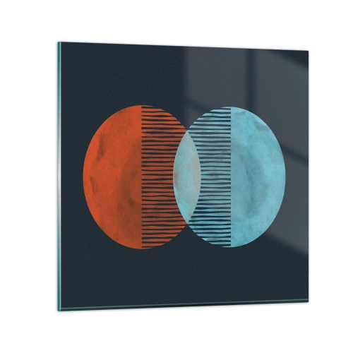 Impression sur verre - Image sur verre - Fantaisie astronomique - 40x40 cm