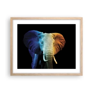 Affiche dans un chêne clair - Poster - Excentrique, pas bizarre - 50x40 cm