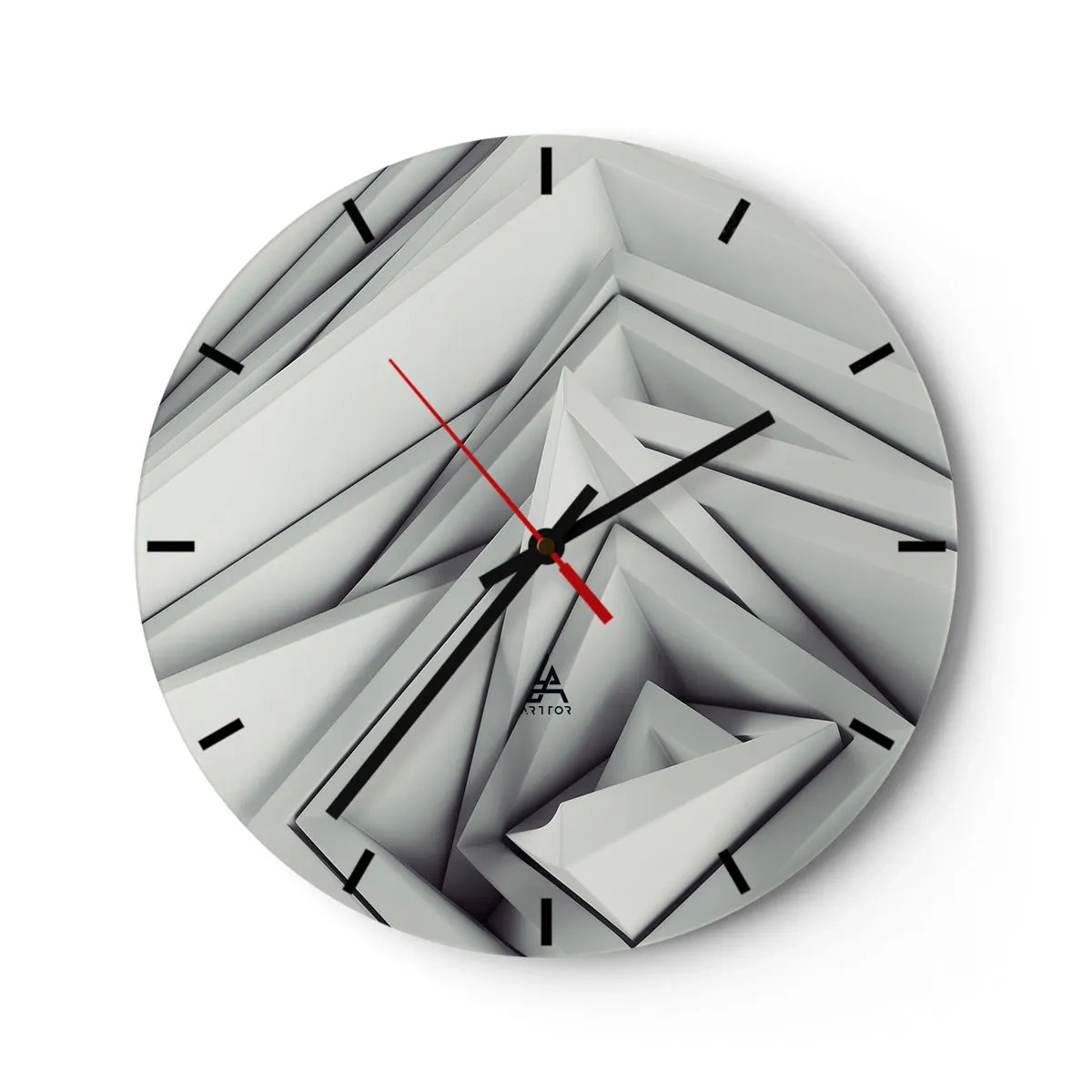 Horloge murale - Pendule murale - Bourgeon d’angles vifs - 40x40 cm