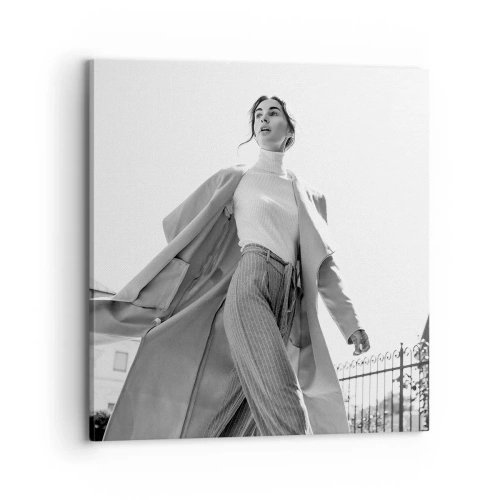 Impression sur toile - Image sur toile - Tu viens avec moi? - 70x70 cm