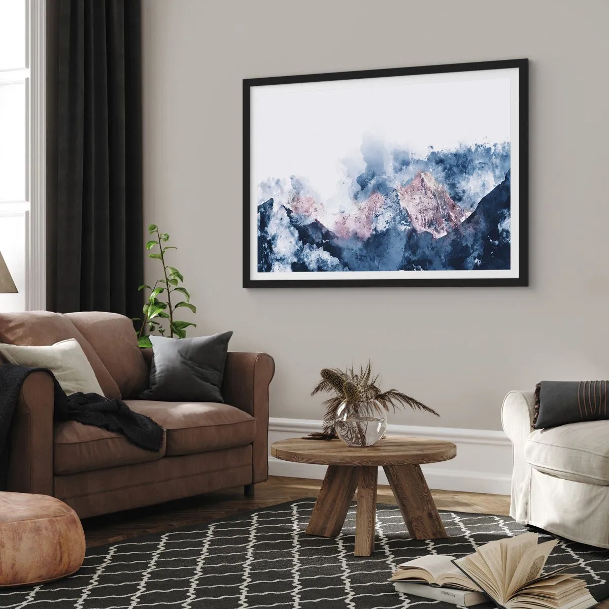 Affiche dans un cadre noir - Poster - Ce sont des sommets ! - 91x61 cm