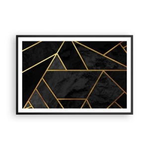 Affiche dans un cadre noir - Poster - Obscurité et éclat - 91x61 cm