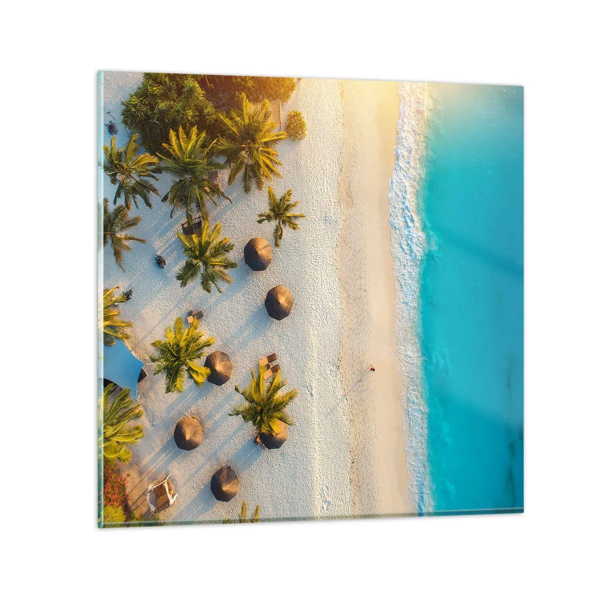Impression sur verre - Image sur verre - Bienvenue au paradis - 40x40 cm