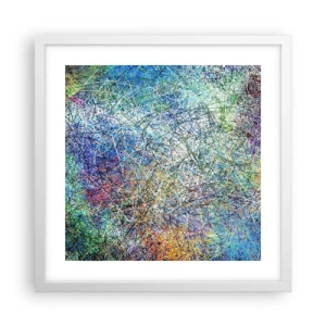 Affiche dans un cadre blanc - Poster - Ce n'est pas si simple - 40x40 cm