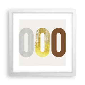 Affiche dans un cadre blanc - Poster - Ooo! - 30x30 cm