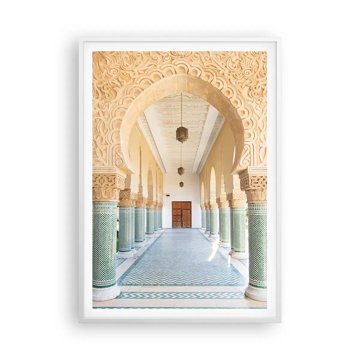Affiche dans un cadre blanc - Poster - D'après les histoires de Shéhérazade - 70x100 cm