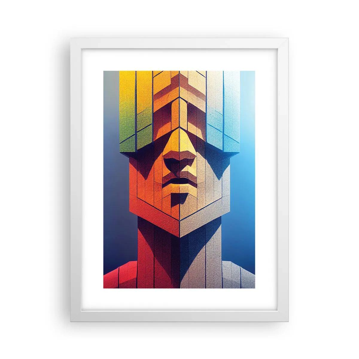 Affiche dans un cadre blanc - Poster - Un homme de principes - 30x40 cm