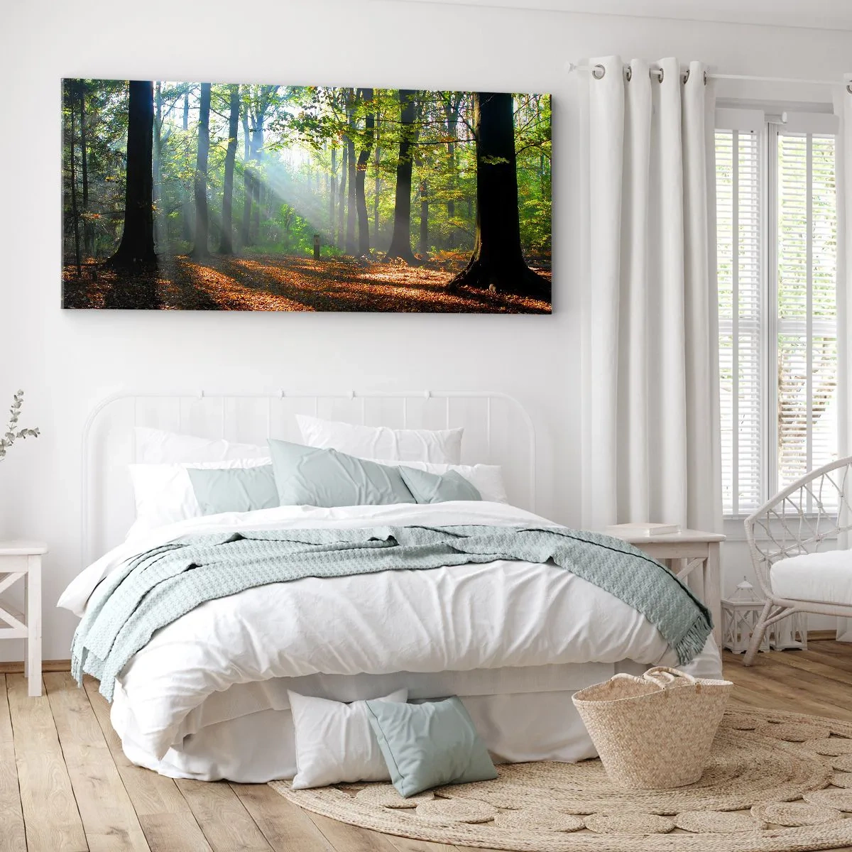 Impression sur toile - Image sur toile - Ombres et lumières - 100x40 cm