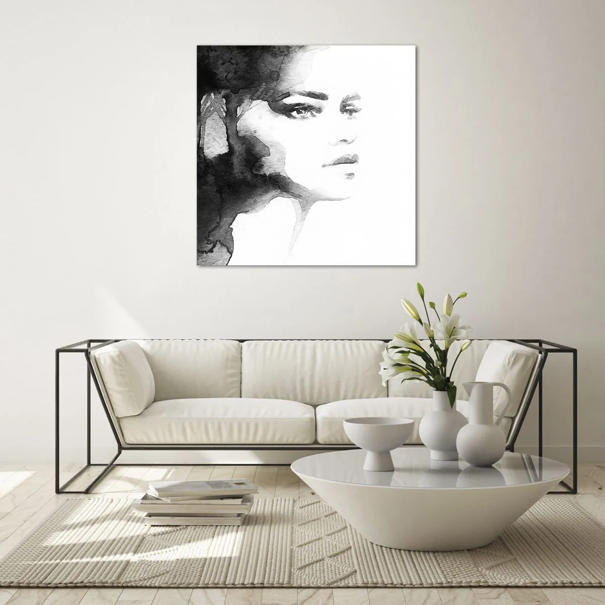 Impression sur verre - Image sur verre - Fait de mystère et de brouillard - 70x70 cm