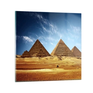 Impression sur verre - Image sur verre - 40 siècles vous regardent - 60x60 cm