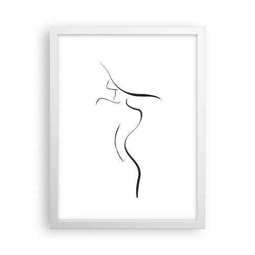 Affiche dans un cadre blanc - Poster - Insaisissable comme une vague - 30x40 cm