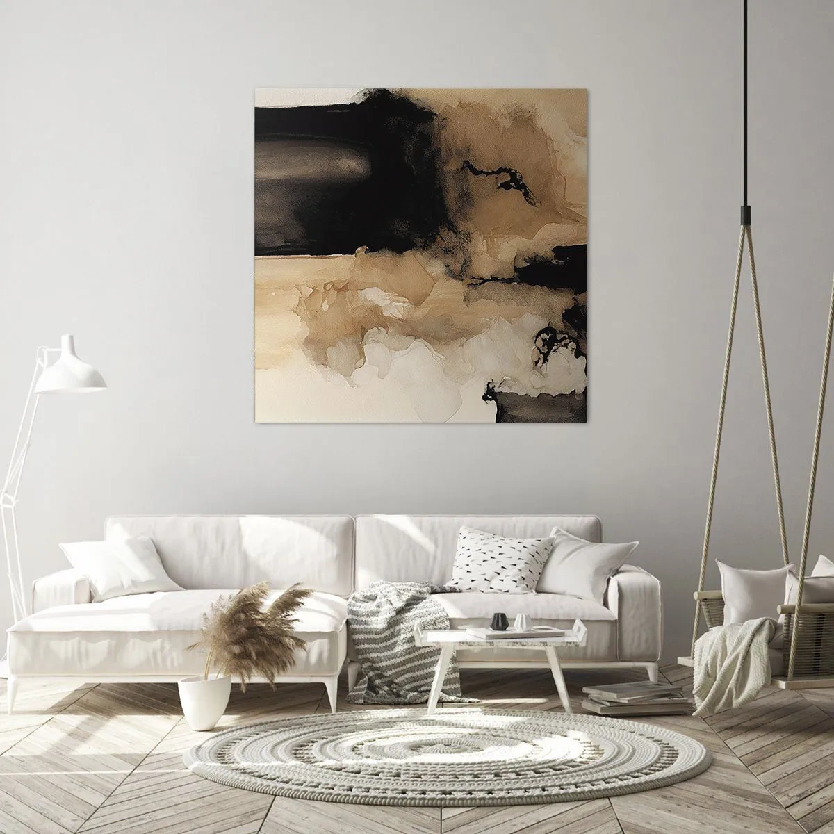 Impression sur toile - Image sur toile - Une abstraction intrigante - 70x70 cm